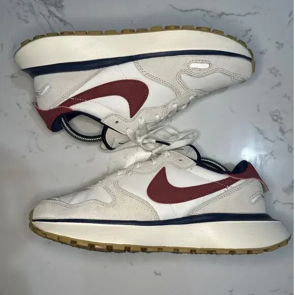 Nike Women's Phoenix Waffle 'Light Bone Team Red' Sneaker, Size 5.5, EUC - Picture 2 of 9